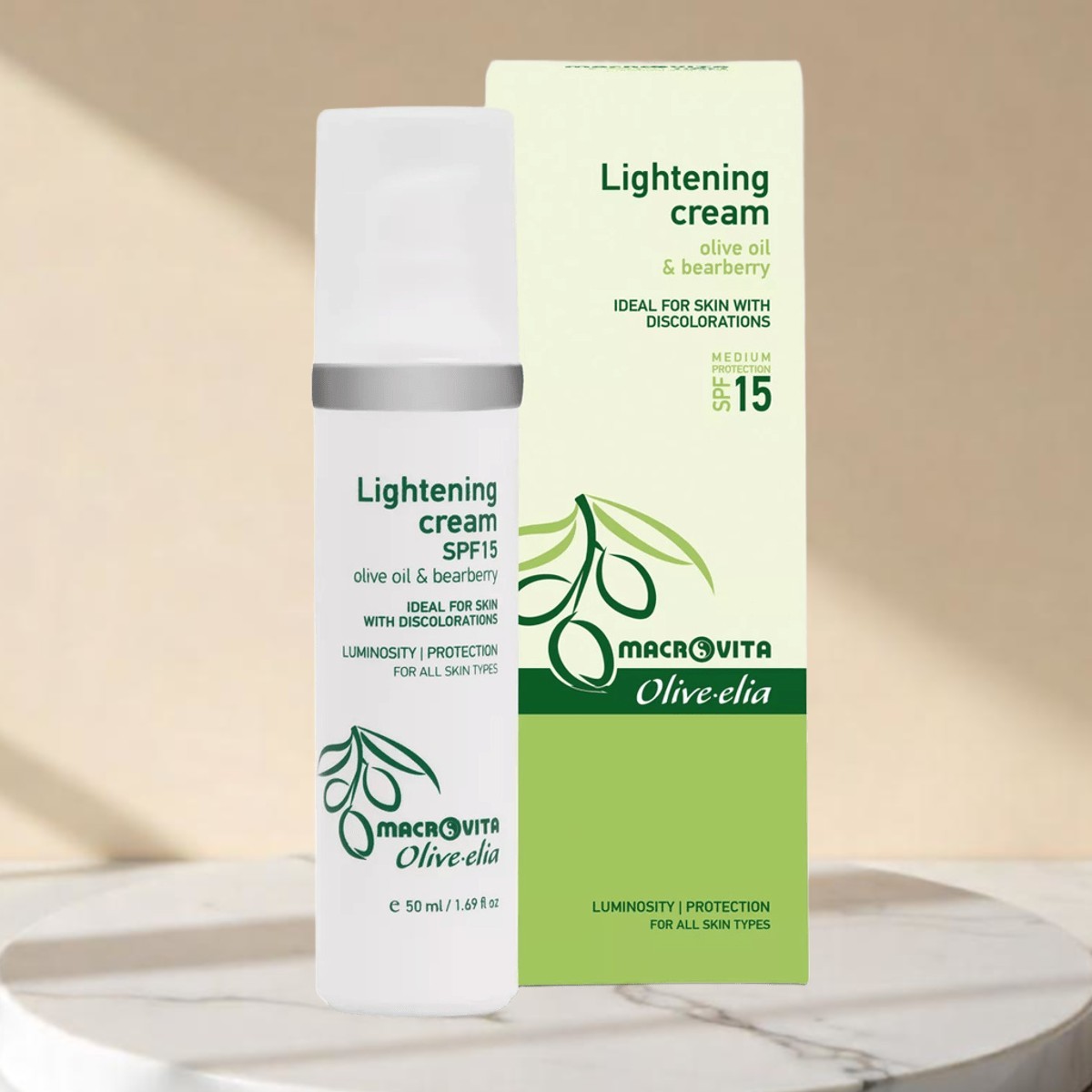 Gesichtscreme Lightening LSF15 | Olive-elia Hautpflege