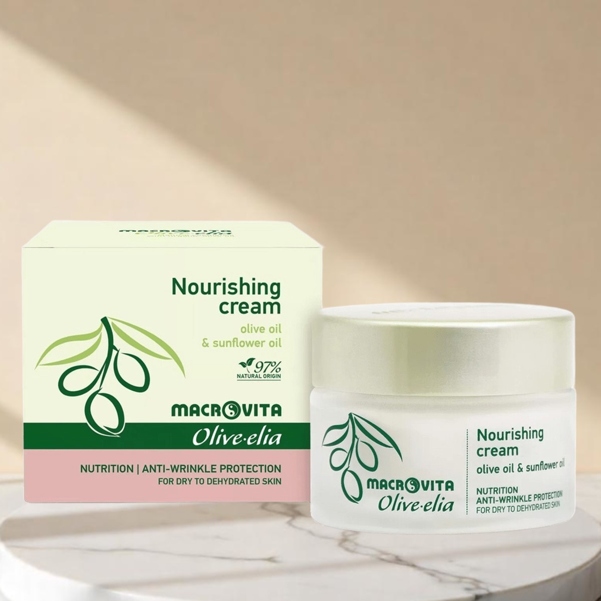Olive.elia Nährende Creme - Intensive Pflege für trockene Haut