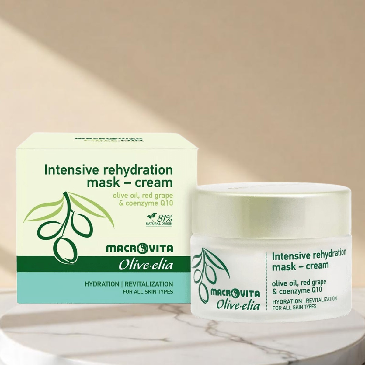 Olive.elia Intensive Rehydration Masken-Creme | Tiefe Feuchtigkeit