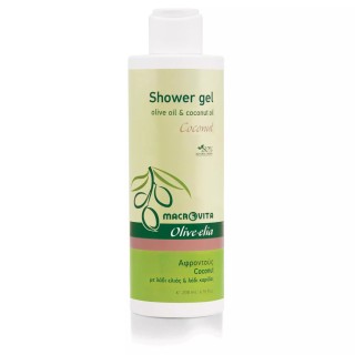 Olive.elia Shower Gel Coconut - Feuchtigkeitsspendendes Duschgel mit Bio-Olivenöl & Kokosnuss