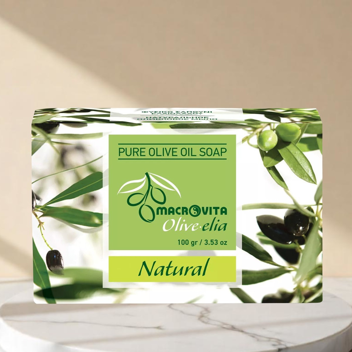 OLIVE.ELIA Olivenölseife Natur – Milde Pflege