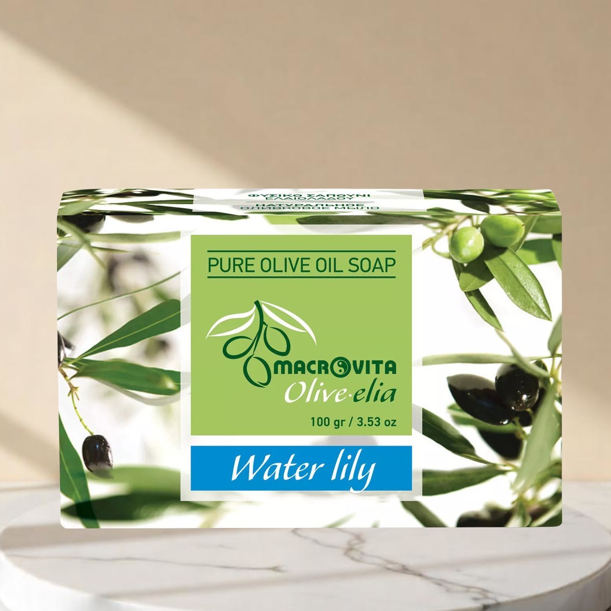OLIVE.ELIA Olivenölseife Wasserlilie – Sanfte Pflege