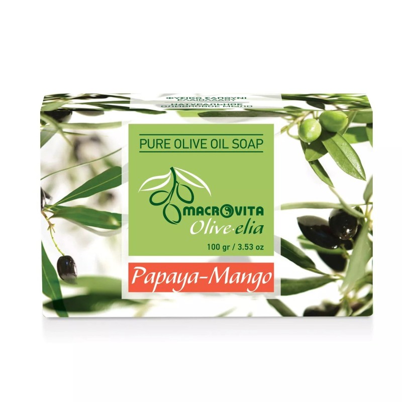 OLIVE.ELIA Olivenölseife Papaya-Mango – Exotische Pflege