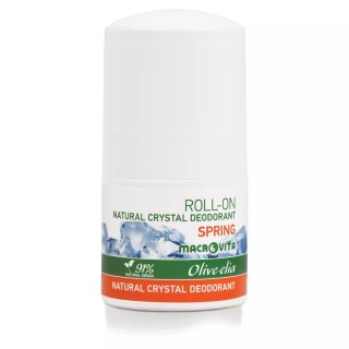 Olive.elia Natürliches Kristall-Deodorant Roll-on "Frühling" - 24h Schutz