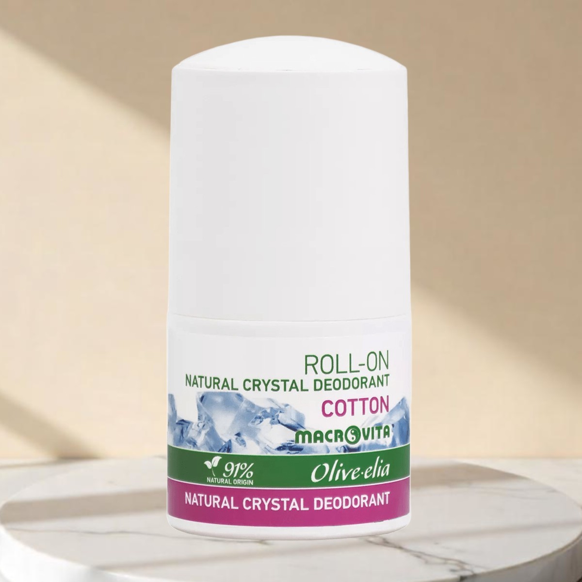 Naturkristall Deodorant Roll-on Cotton | Olive-elia