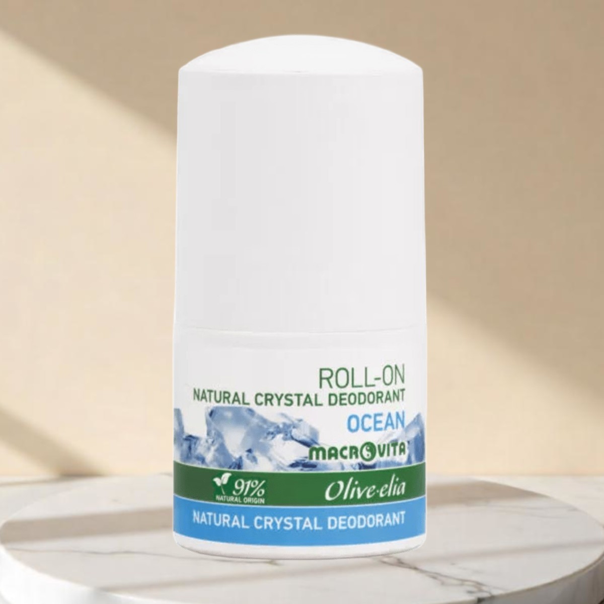 Olive.elia Naturkristall Deodorant Roll-on Ozean - Frischer Meeresduft