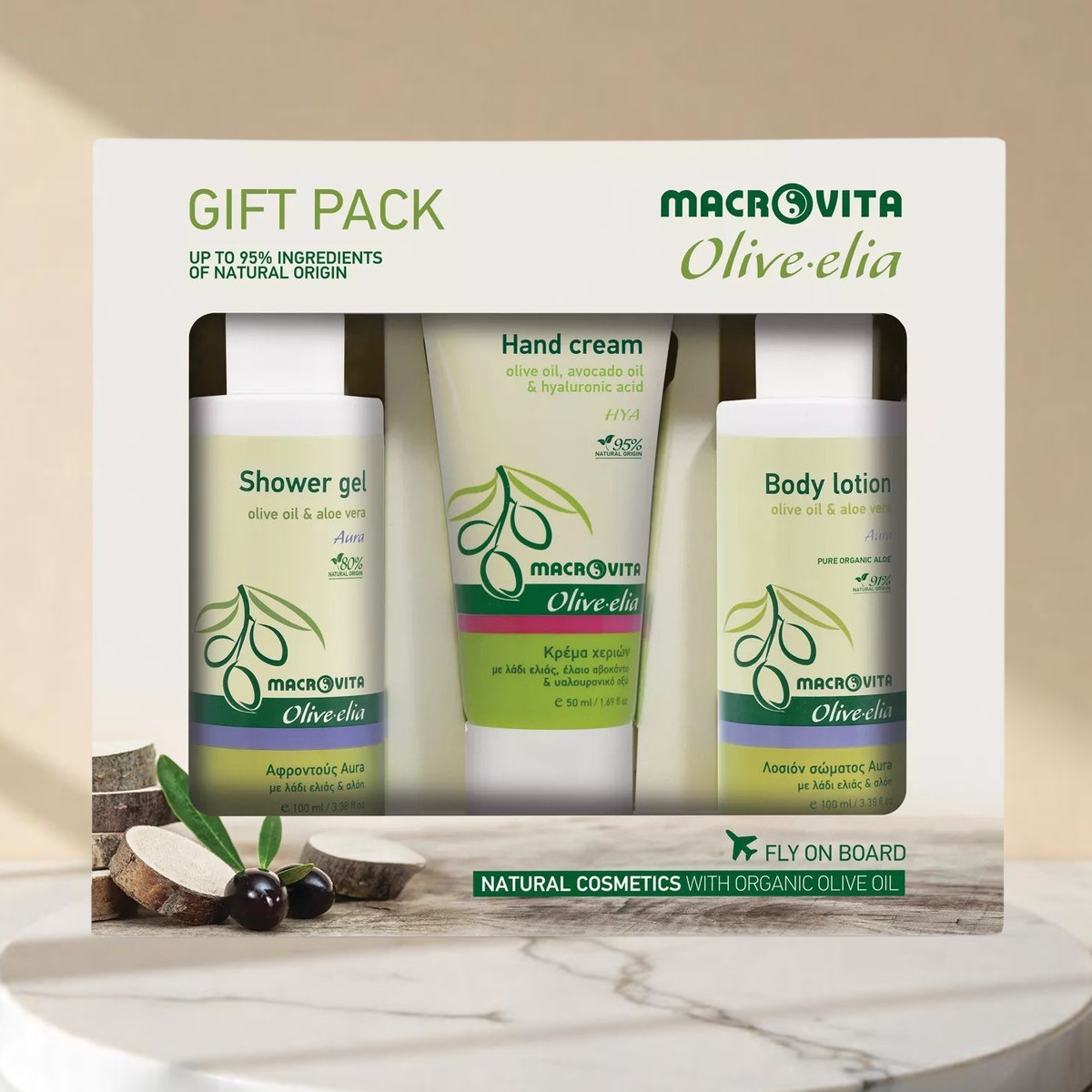 Olive.elia Reiseset Aura Duschgel Bodylotion & Handcreme – Total!