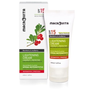 Macrovita Hautaufhellende Sonnencreme LSF15 | Gegen Pigmentflecken
