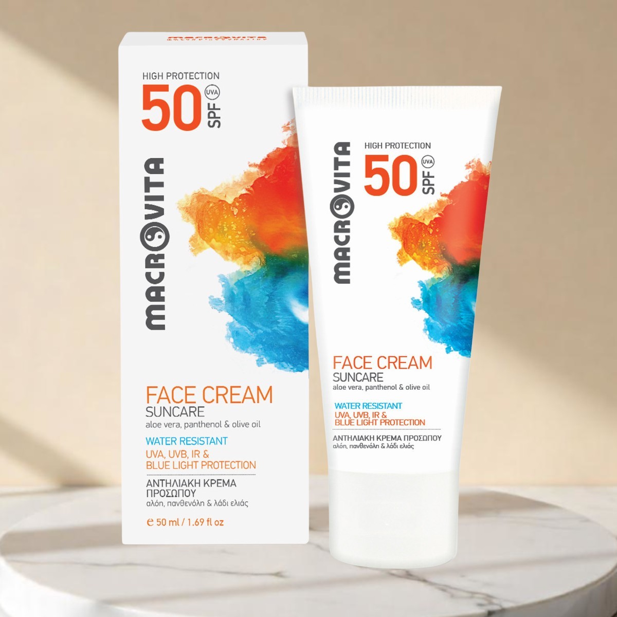 Macrovita Sonnencreme Gesicht LSF50 | Hoher Sonnenschutz