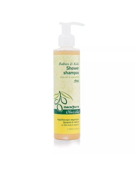 33043_Olive elia_2in1  Duschgel & Shampoo für Babys und Kinder 200ml_Macroviva 1