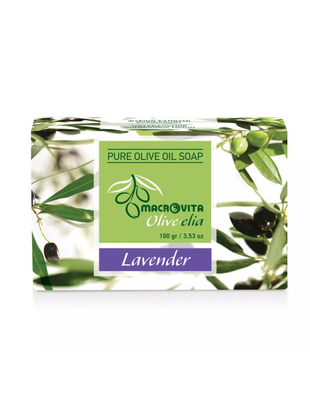 33164_Olive elia_Reine Olivenölseife Lavendel 100g_Macroviva 1