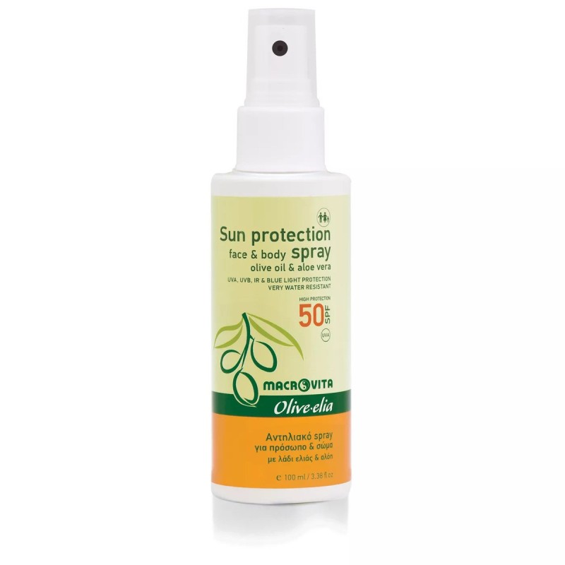 Olive.elia Sonnenschutzspray Gesicht & Körper LSF 50 | UV-Schutz