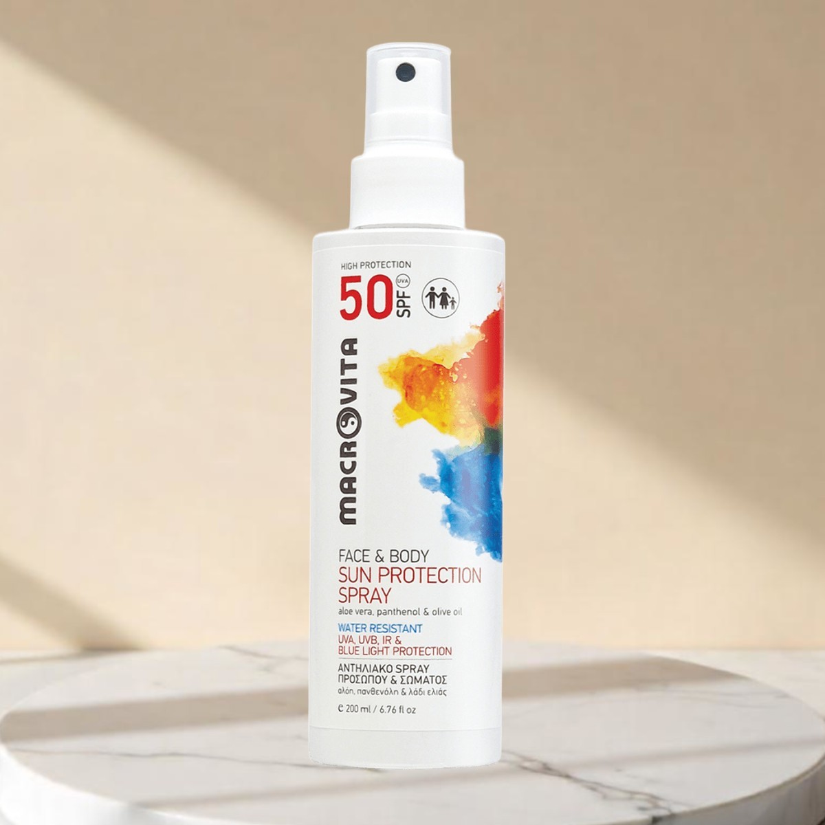 Macrovita Sonnenschutz Spray LSF 50 | Gesicht & Körper