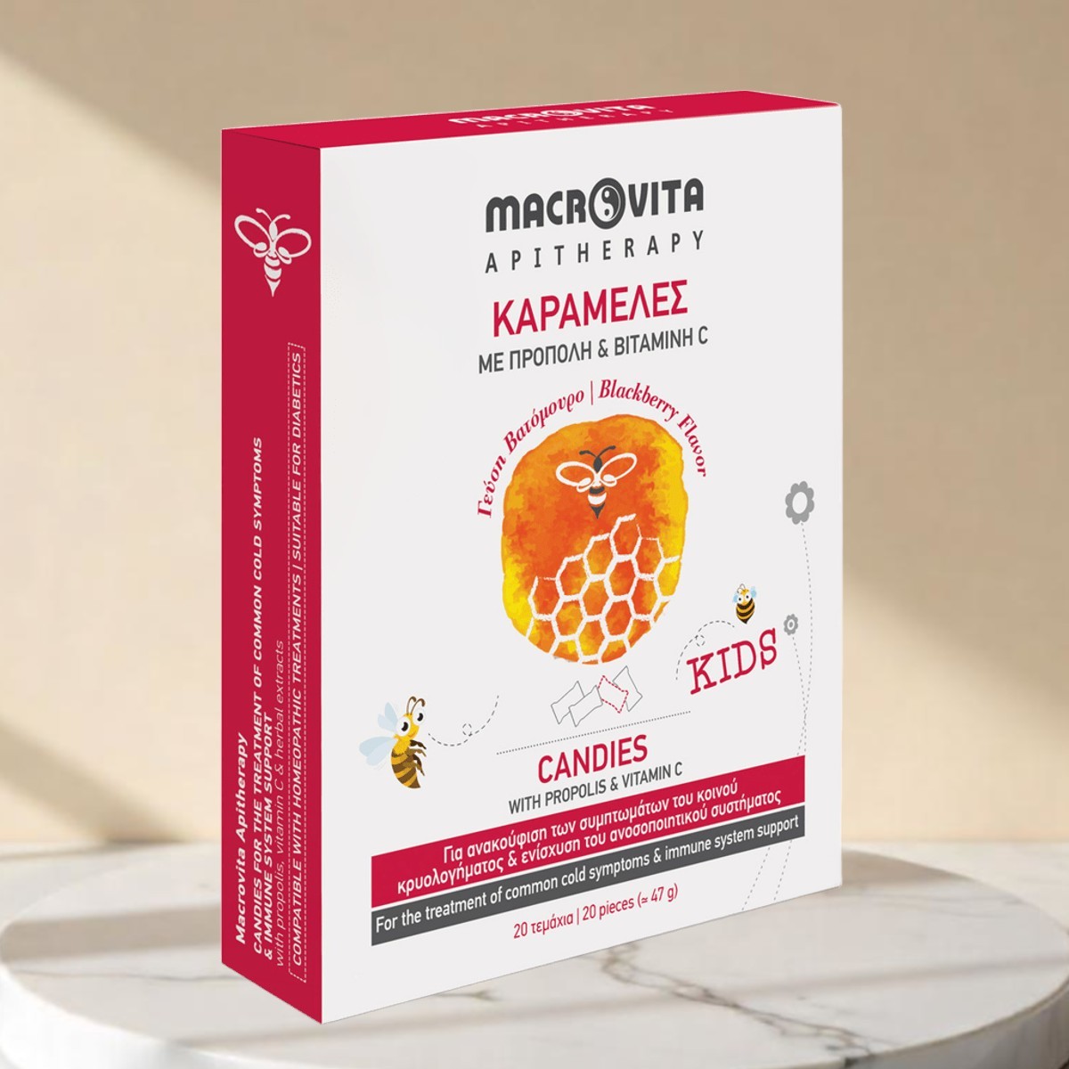Macrovita Kinder Hustenbonbons | Propolis, Vitamin C & Kräuter