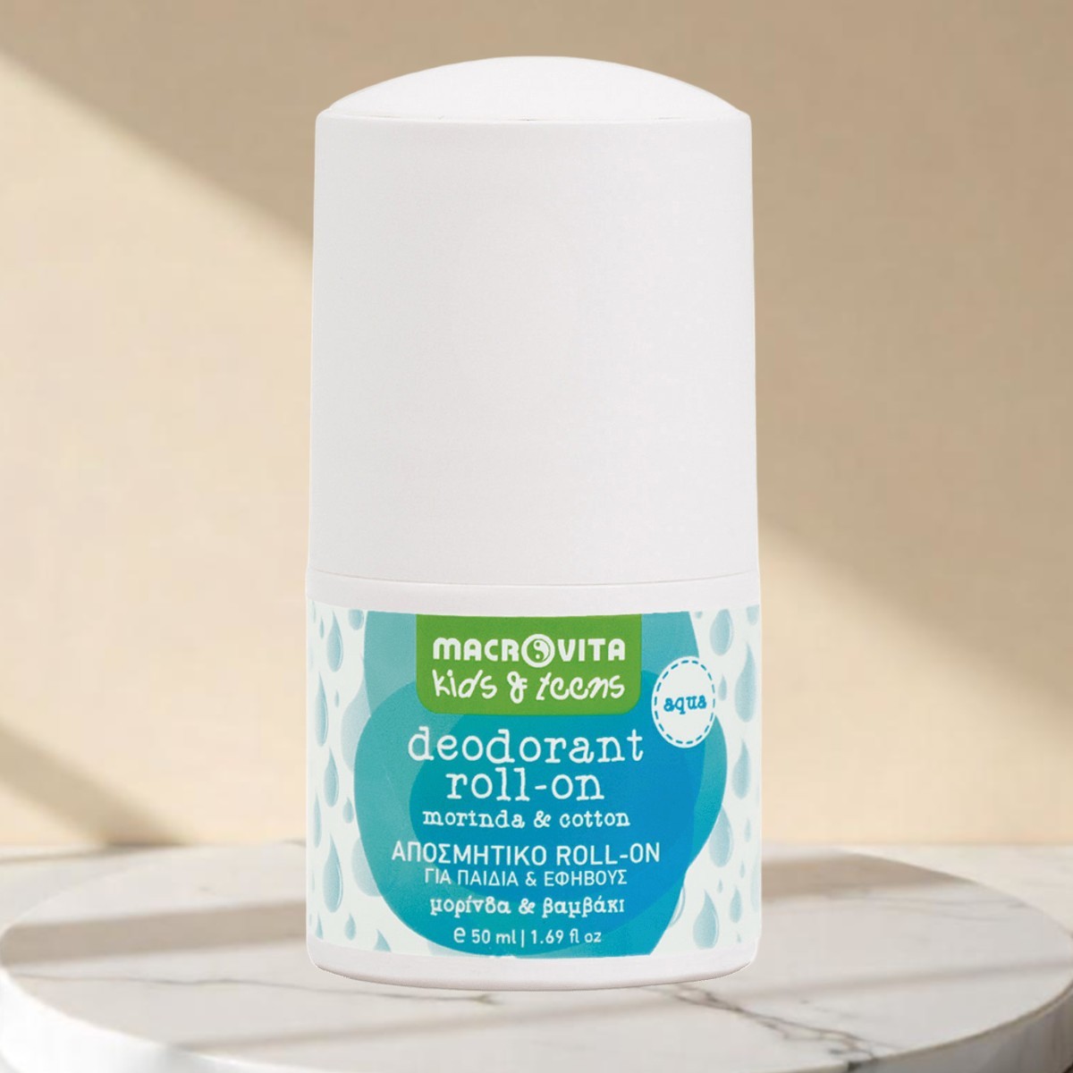 Macrovita Kids & Teens Deodorant Roll-on Aqua - Sanfter Schutz für Kinder & Jugendliche