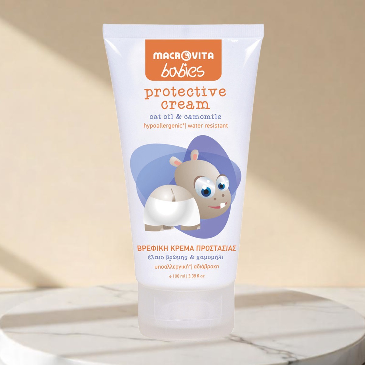Macrovita Baby Schutzcreme Windelbereich mit Haferöl & Kamille
